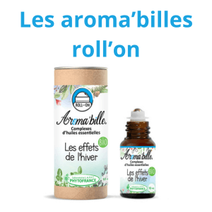 Les aroma'billes; des synergies d'huiles essentielles en flacon bille.